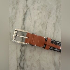 Goyard Brown Leather Belt Men’s Size 95